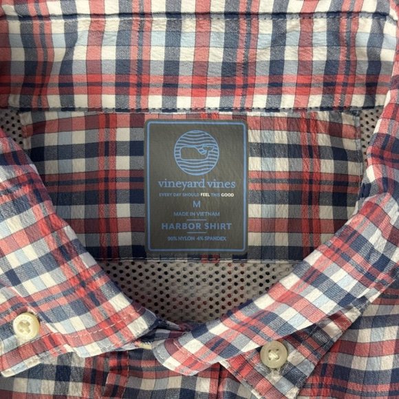 Vineyard Vines Crescent Bay Harbor Shirt Mens M Long Sleeve Button-up Pockets - Picture 11 of 14